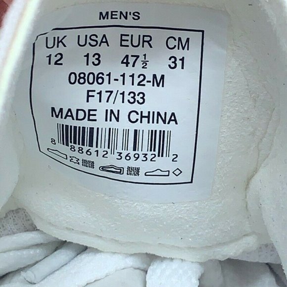 Supra Mens Melrose Skate Shoes White 08061-112 New - Picture 10 of 12